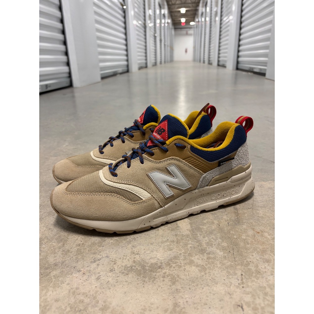 2019 New Balance 997H Cordura Sneakers Mens 10.5 Tan Navy Speckled CM997HFA